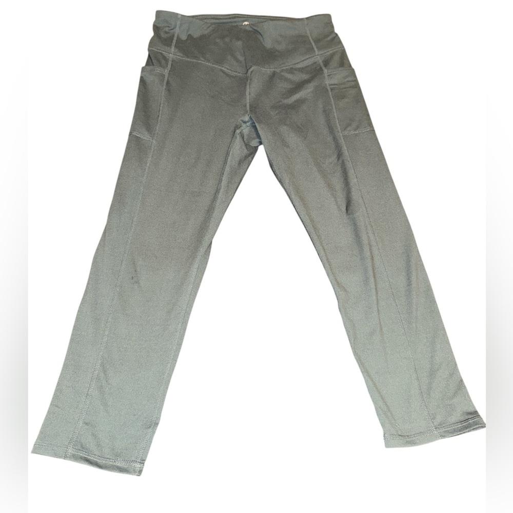 Gaiam women’s Size large Green Leggings With Side Pockets